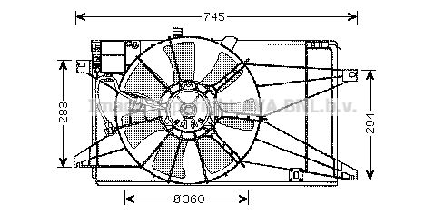 AVA QUALITY COOLING Ventilaator,mootorijahutus MZ7539